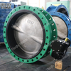 Awwac504 C516 Double Flanged Ends Butterfly Valve 