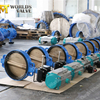 Pneumatic Electric Actuator Solenoid API Standard Wafer Type Butterfly Control Valves