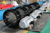 Double Flanged Butterfly Valves with double acting Pneumatic Actuator