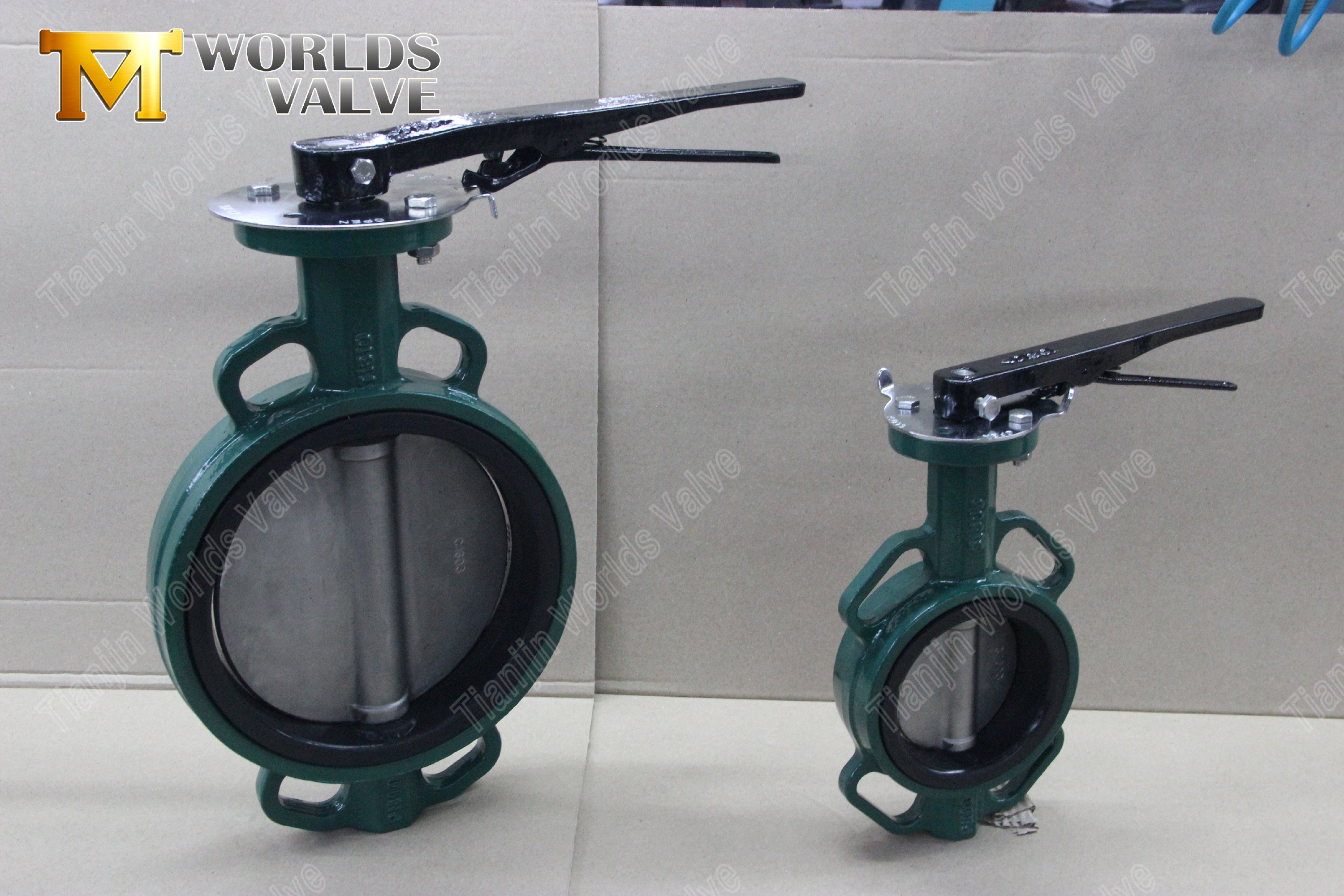 Customizable Wafer Butterfly Valve with Aluminum Handle & Resilient Seat OEM Focus-1 (9)