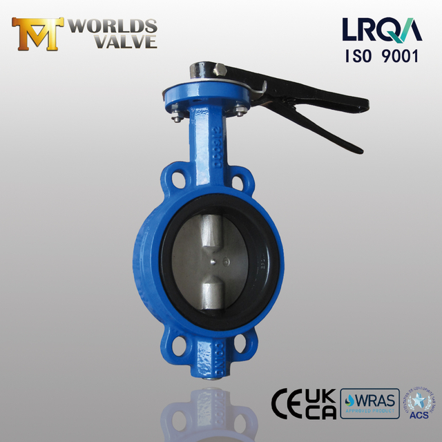 Two Stem Wafer Butterfly Valve with Back-Up EPDM Seat | Lever Operated | Durable Design