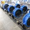 Centre Sealing Double Flanged Butterfly Valve with Full Rubber Coated Disc