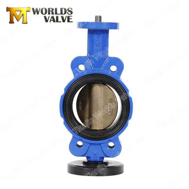 Ductile Cast Iron CF8 CF8M EPDM NBR BUNA liner Butterfly Valve