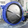 Nodular Cast Iron U Type Flanged Butterfly Valve with Ce ISO Wras Certificate Loose Liner Replaceable Seat