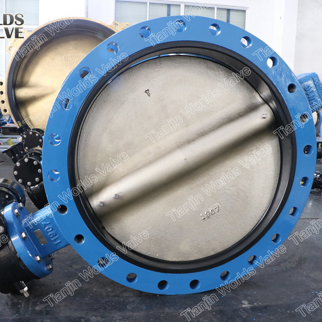 ASME B16.5 CLASS150 DOUBLE FLANGE BUTTERFLY VALVE