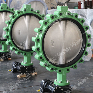 24 Inches Lugged And Tapped Rubebr Butterfly Valve 