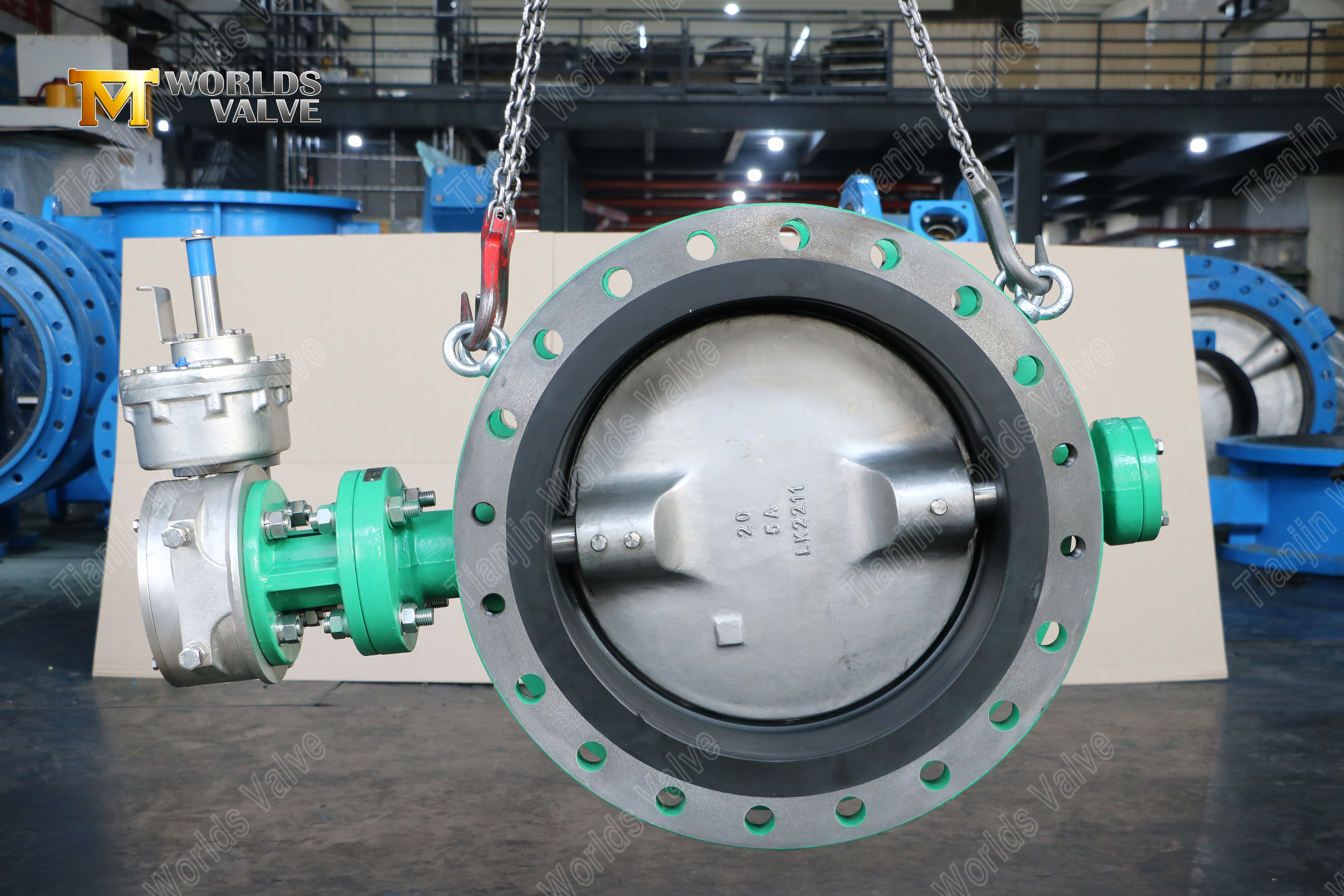 Double Offset Dual Phase Steel Butterfly Valve with Ebonite Seat | OEM ...