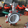 PTFE Lined SS Butterfly Valve with Lug Type Design Offered By China OEM Valve Supplier-Tianjin Worlds Valve Co., Ltd.
