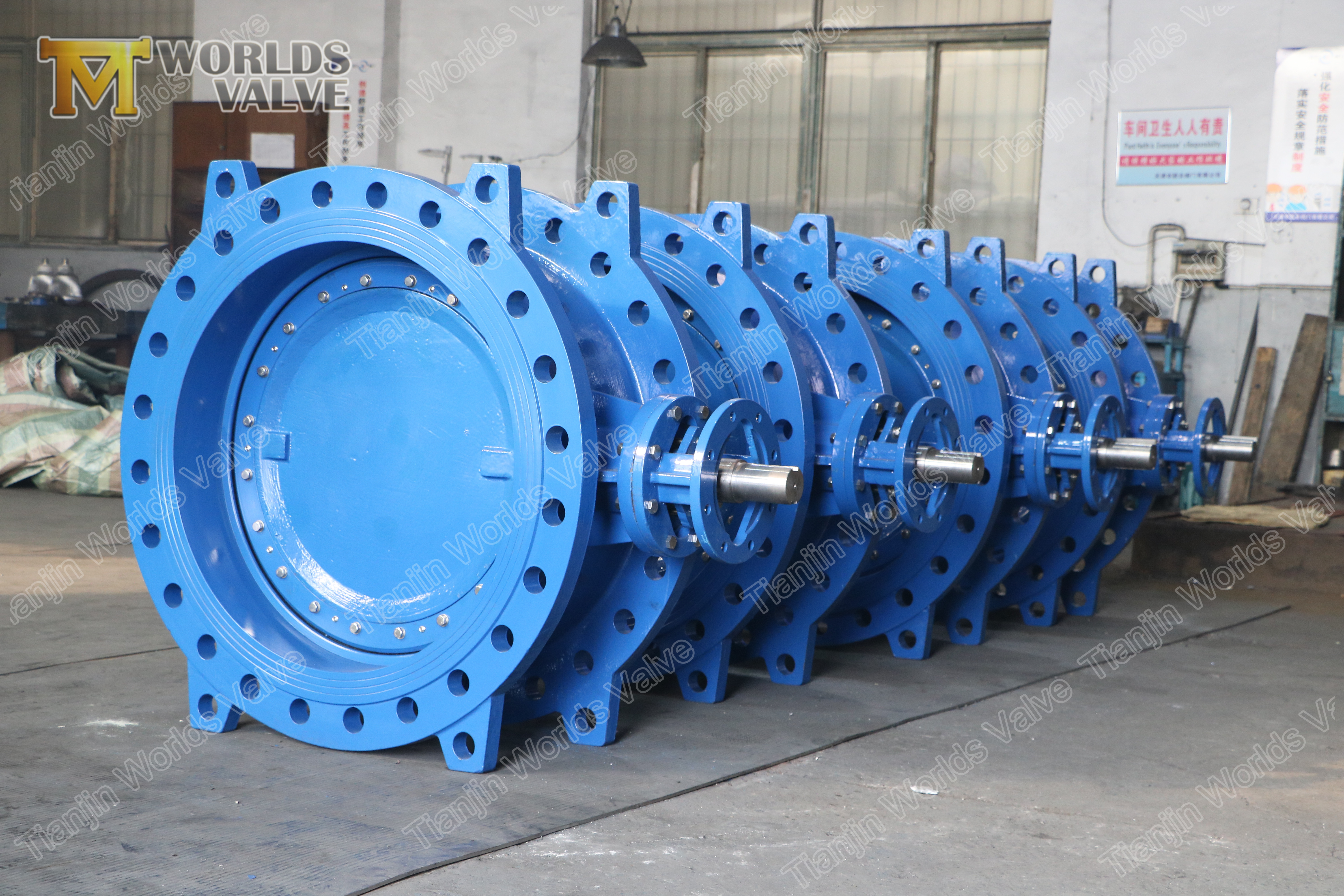 4 Eccentric double flange butterfly valve face-to-face EN558 series 14