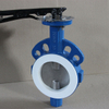 PTFE Coated Wafer Butterfly Valve Two Pieces Body,PN10 PN16 CLASS 150,CE ISO9001,Ductile Iron Body,stainless Steel Polished Disc And PTFE Seat,high Performance