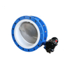 PN10 Full PTFE Lined Double Flange Butterfly Valve