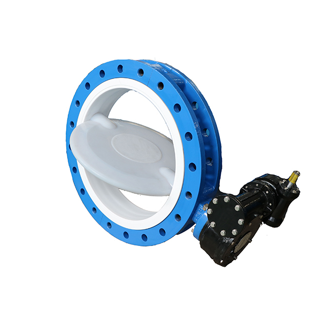 PFA Coating disc PTFE Liner Seat Butterfly Valves Two Piece Boby design API609 Class150 PN10/PN16 JIS10K