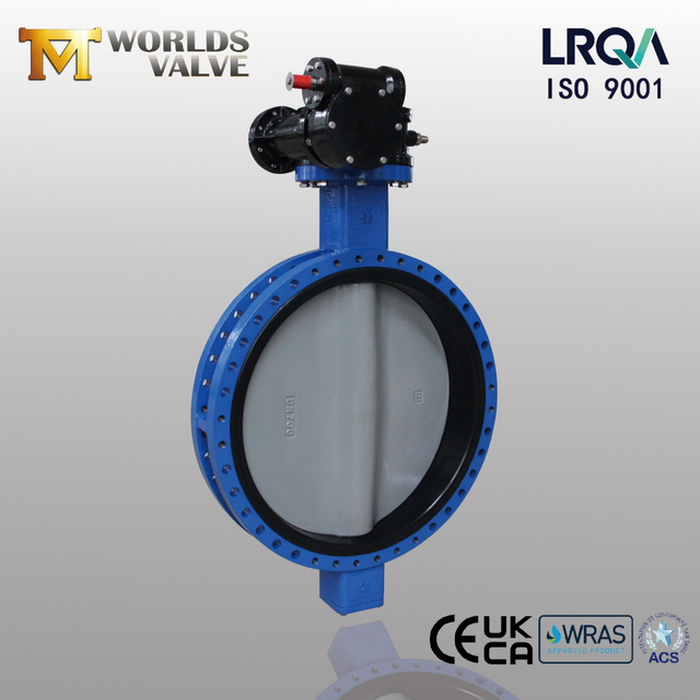 Gear Operated U Type Flange Butterfly Valve with Nylon Coated Disc from China Manufacturer-Tianjin Worlds Valve Co., Ltd.
