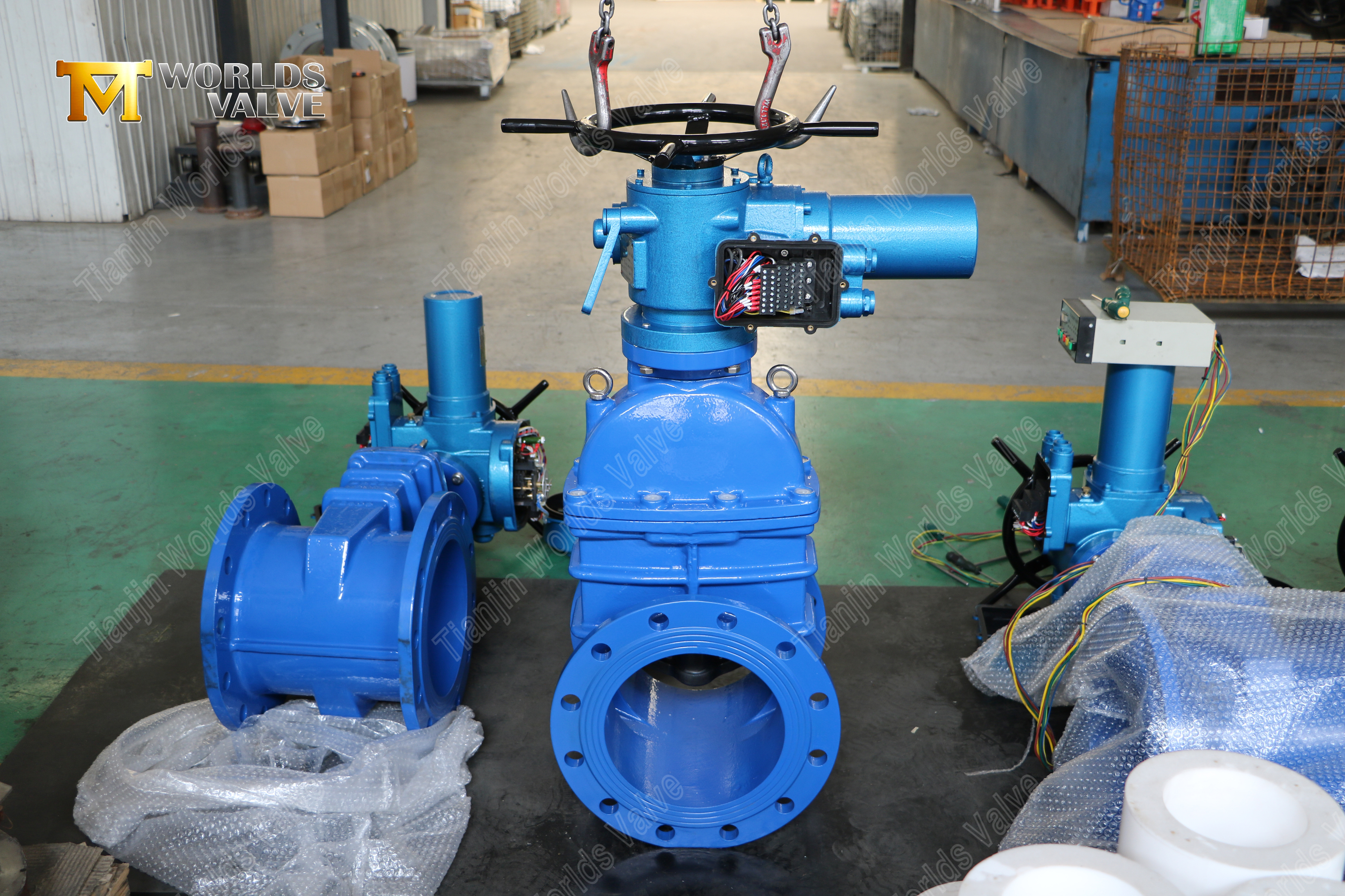 Electric Actuator Non-Rising Stem Gate Valve with Handwheel (9)