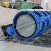 Flanged U Type Butterfly Valve with Full EPDM Rubber Lined