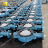 Rilsan Nylon 11 Coated Disc Cast Iron Wafer Butterfly Valve 