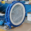 DN750 All PTFE PFA Lining Flange Butterfly Valve 30 Inch