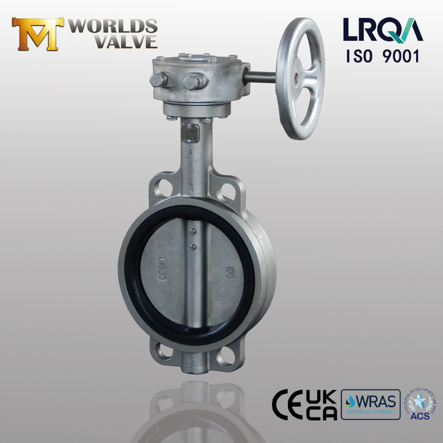 SS316 Wafer Butterfly Valve with EPDM Seat & Gear Operator | OEM Customization China Supplier-Tianjin Worlds Valve Co.,Ltd.