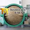 Big size double flange DN2100 DN2200 Butterfly Valve