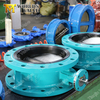 Double flange butterfly valve with Vulcanized Seat