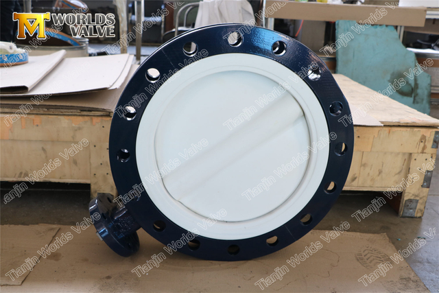 PTFE/PFA Coating Disc Split Body Design Butterfly Valve PN10 Class150 PN16