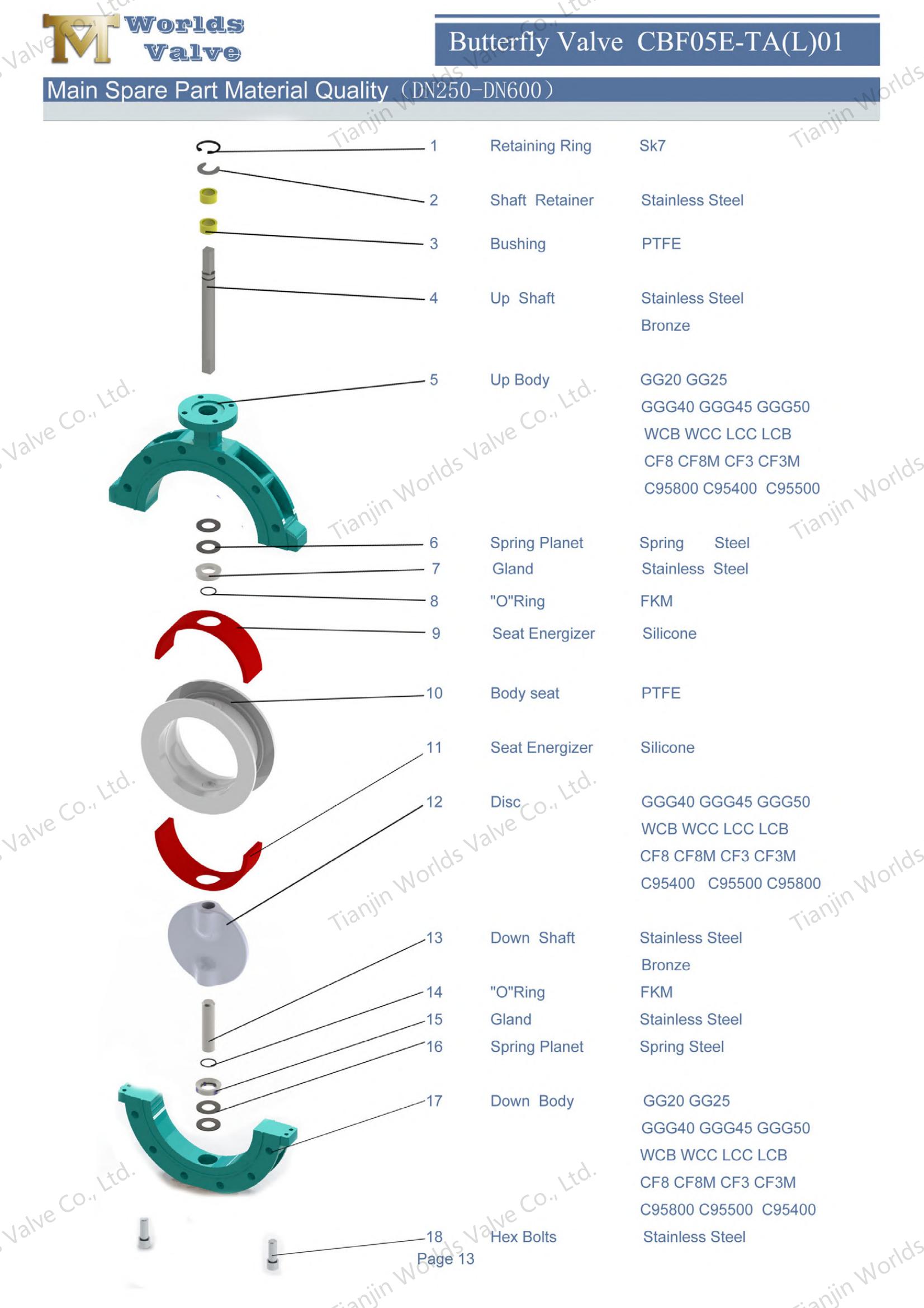 CBF05E-TL01Butterfly Valve Manufacturers - PTFE Lined Lugged and Tapped Butterfly Valve-1 (1)
