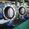 double flanged butterfly valve with vulcanized rubber seat supplied by China Valve Manufacturer-Tianjin Worlds Valve Co., Ltd.