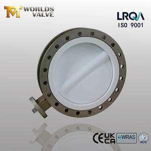 CF8M Split Body Butterfly Valve with PTFE Disc & Seat from Butterfly Valve manufacturer