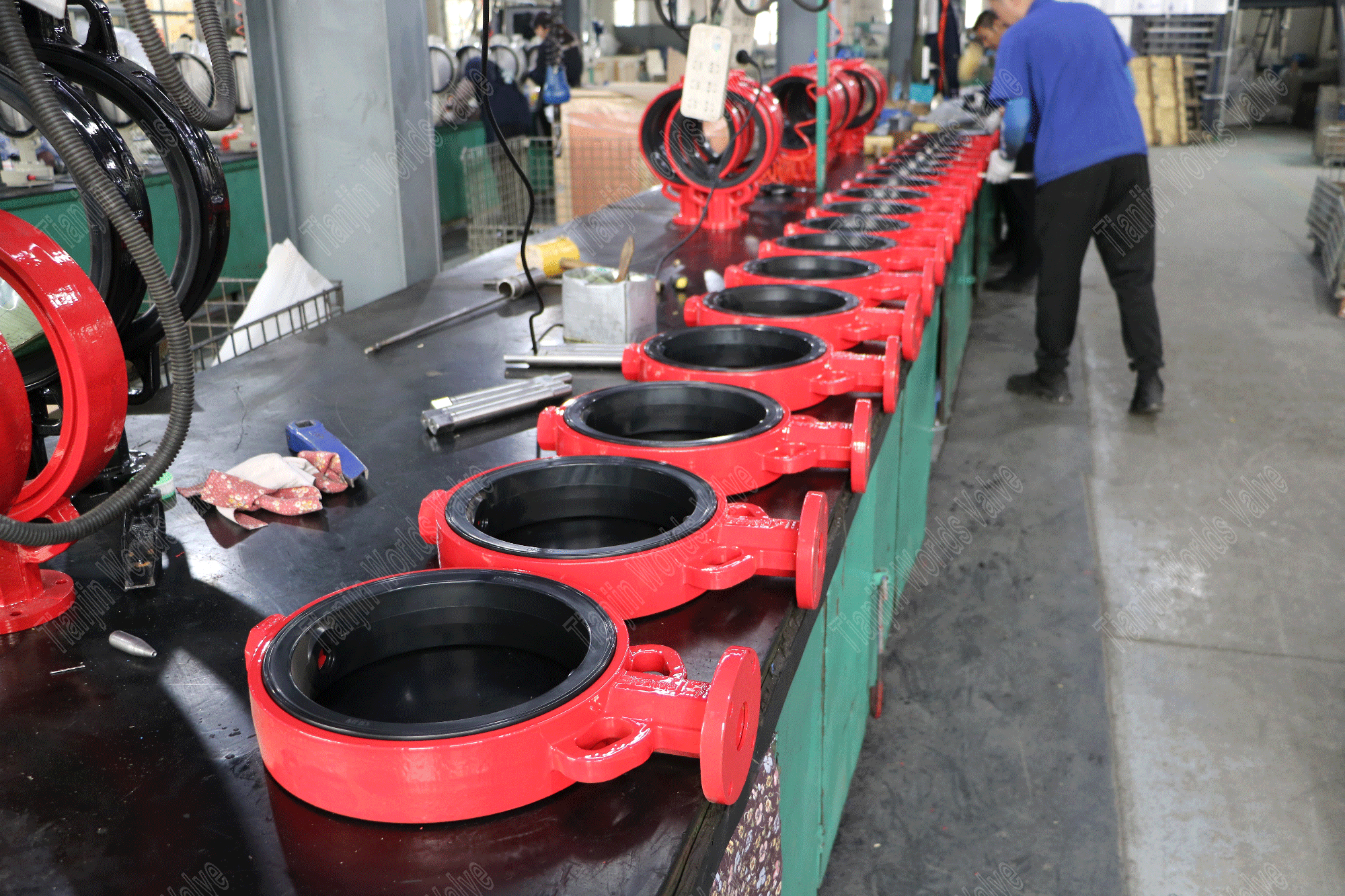 rubber lined wafer butterfly valve with SS disc (2)