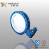 PTFE Lining flanges connection Butterfly Valve with Two Pieces Body