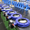 U-Pattern EPDM Seal on Body Double Flanged Butterfly Valve with Gearbox Handwheel