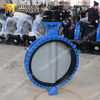 Flanged U Type Butterfly Valve with Full EPDM Rubber Lined