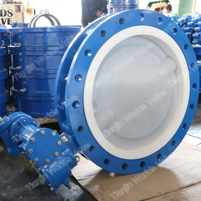 PFA Coating U Type Control High Performance Butterfly Valves