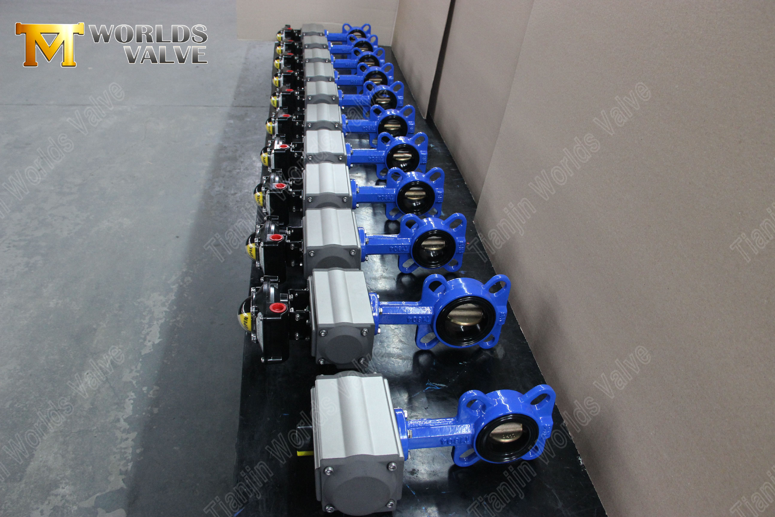 Pneumatic Wafer Butterfly Valve with C95400 Bronze Disc & Limit Switch Compact Size OEM Supplier (9)