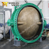 Big size double flange DN2100 DN2200 Butterfly Valve