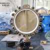 Aluminum bronze C95400 C95800 body and disc butterfly valve for seawater