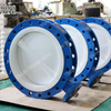 PTFE liner butterfly valve two piece body design API609