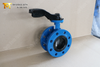 Vulcanized Seat Double Flanged Butterfly Valve with Aluminium Hand Lever opffered by Valve Supplier-Tianjin Worlds Valve