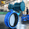Rubber Lined Double Flanged Butterfly Valve with Pneumatic Operated offered by China Valve Manufacturer-Tianjin Worlds Valve