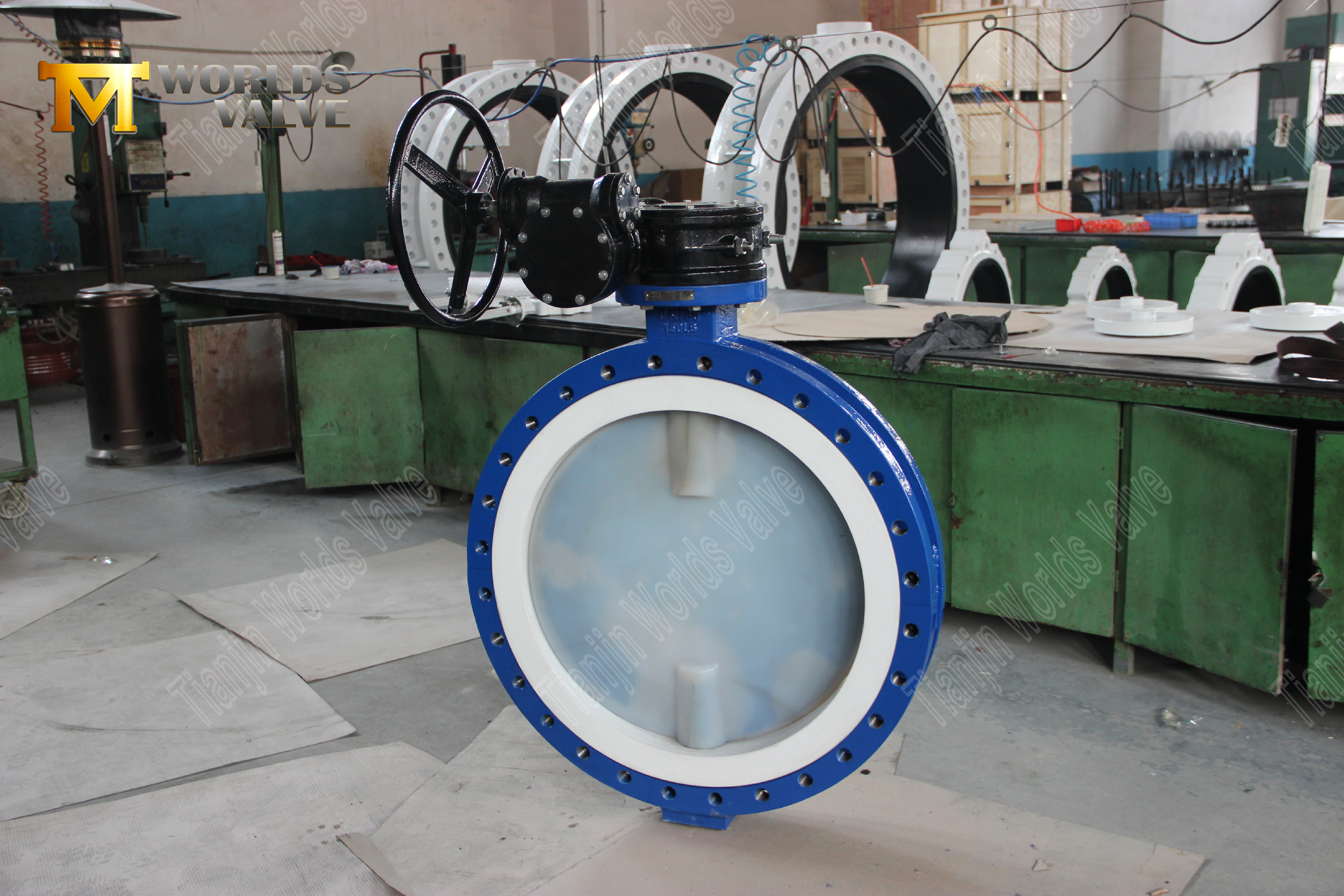 PTFE Seat PFA Coated Disc Butterfly Valves Ultra-Pure Corrosion Defense-2 (1)