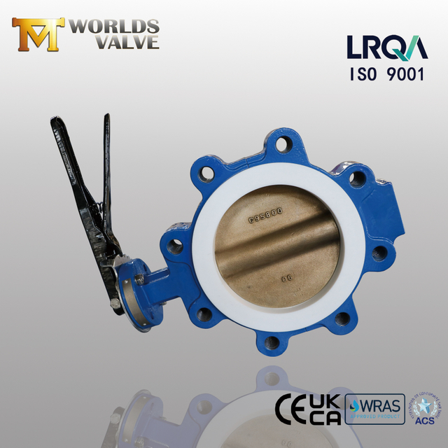 High temperature PTFE Lined Lugged and Tapped Butterfly Valve offered by China Valve Manufacturer-Tianjin Worlds Valve