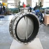 Double flanged SS butterfly valve with Pin in Disc supplied by China Butterfly Valve Supplier-Tianjin Worlds Valve Co., Ltd.