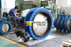 Rubber liner Double flanged butterfly valves OEM ODM Factory 