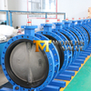 Double Flanged Butterfly Valve with Vulcanized Bonded Rubber Seat