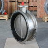 CF8 SS304 CF8M SS316 Stainless Steel Double Flange Butterfly Valve 