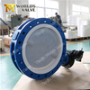 PFA Coated Lining Double Flanged Butterfly Valves Class150 Class 125