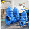 Ggg40/50 Ductile Cast Iron Double Flanged Gate Valve Resilient Seated 