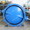  Butterfly Valve with Painting Disc Pinless U-Section Double Flanged