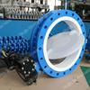 Big size PFA liner disc Butterfly Valve Split Body