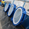 Food Grade Sanitary PFA Liner Butterfly Valve Two Piece Body 